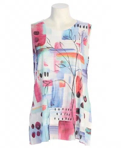 Jess & Jane Women's Poetry Burnout Sleeveless Top - Plus In Multi