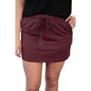 Jess Lea Athletic Skort In Burgundy In Burgundy