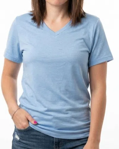 Jess Lea Basic Short Sleeve Tee In Light Blue