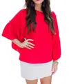 Jess Lea Blaine Top In Red In Red