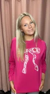 Jess Lea Bow In Bloom Luxe Pullover In Pink In Pink