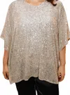 Jess Lea Celebrity Status Sequin Top In Champagne In Neutral
