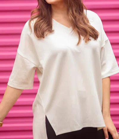 Jess Lea Cody Luxe Tunic Cream In White