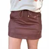 Jess Lea Cover Me In Chocolate Skort In Brown In Burgundy