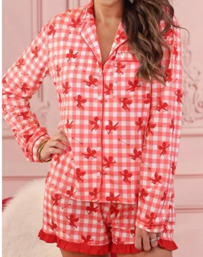Jess Lea Cuter Than Cupid Pj Set In Red