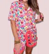 Jess Lea Fields Of Floral Pajama Set In Multi
