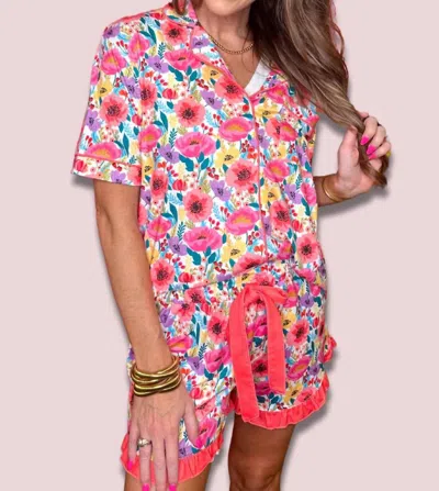 Jess Lea Fields Of Floral Pajama Set In Multi