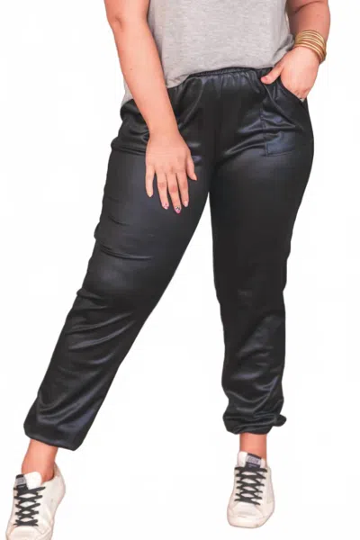 Jess Lea Jax Pebble Joggers In Black