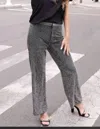 Jess Lea Jazzy Studded Pants In Black In Black
