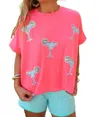Jess Lea Margarita Tee In Pink In Pink