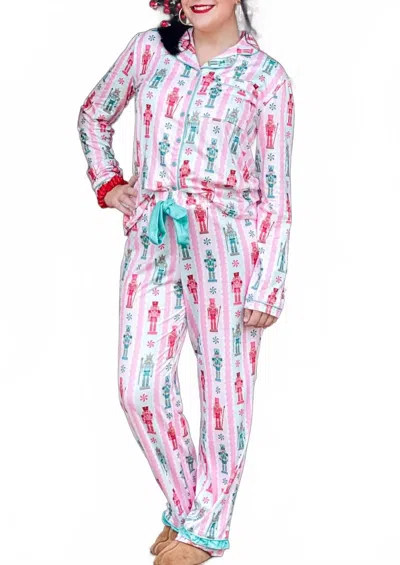 Jess Lea Nutcracker Pajamas In Sugar Plum In Pink