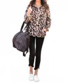 Jess Lea On Repeat Pullover In Pink Leopard In Pink