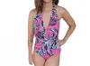 Jess Lea Meet Me In Paradise One Piece Swimsuit In Pink In Multi