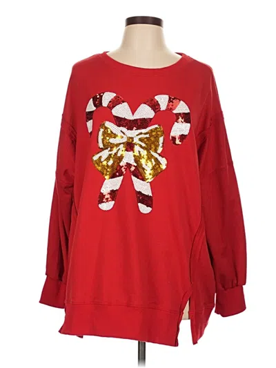 Pre-owned Jess Lea Pullover Sweater In Red