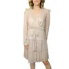 Jess Lea Shimmer Dress In Rose Gold In Multi