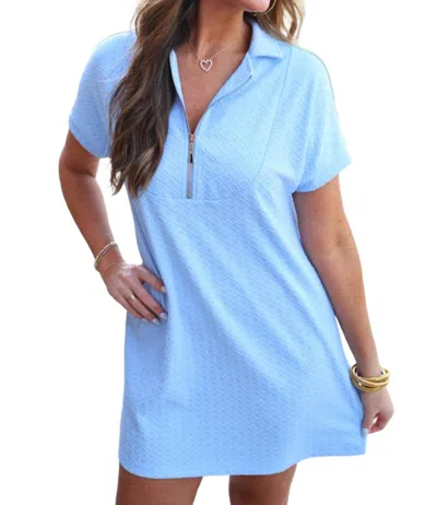 Jess Lea Textured Sun Dress In Light Blue