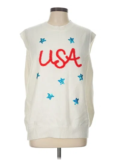 Pre-owned Jess Lea Vest In Ivory