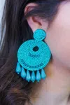 Jess Lea Women's Beaded Drop Earrings In Turquoise In Blue