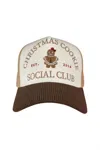 Jess Lea Women's Christmas Cookie Social Club Hat In Tan/white/chocolate In Brown