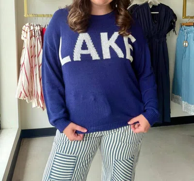 Jess Lea Women's Lightweight Lake Sweater In Navy In Blue