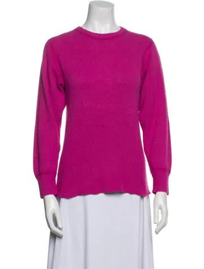 Pre-owned Jesse Kamm Crew Neck Long Sleeve Sweatshirt In Pink