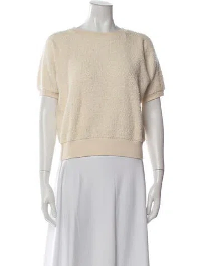 Pre-owned Jesse Kamm Crew Neck Sweater In Neutral