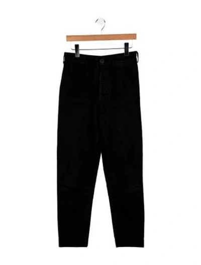 Pre-owned Jesse Kamm High-rise Skinny Leg Jeans In Black