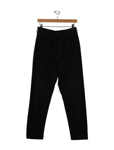 Pre-owned Jesse Kamm High-rise Straight Leg Jeans In Black