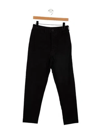 Pre-owned Jesse Kamm High-rise Straight Leg Jeans In Black