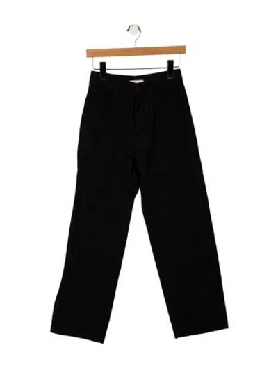 Pre-owned Jesse Kamm High-rise Straight Leg Jeans In Black