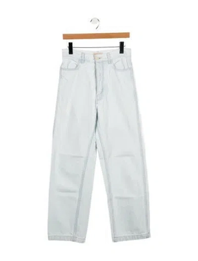 Pre-owned Jesse Kamm High-rise Straight Leg Jeans In Blue