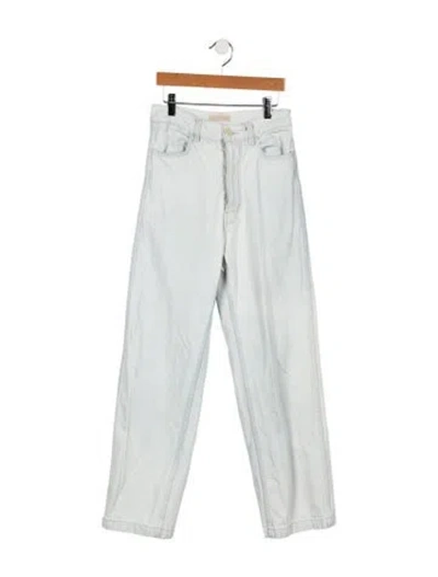 Pre-owned Jesse Kamm High-rise Straight Leg Jeans In Blue