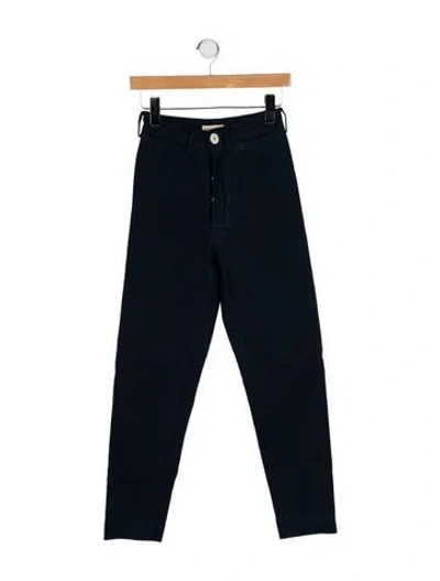 Pre-owned Jesse Kamm High-rise Straight Leg Jeans In Blue