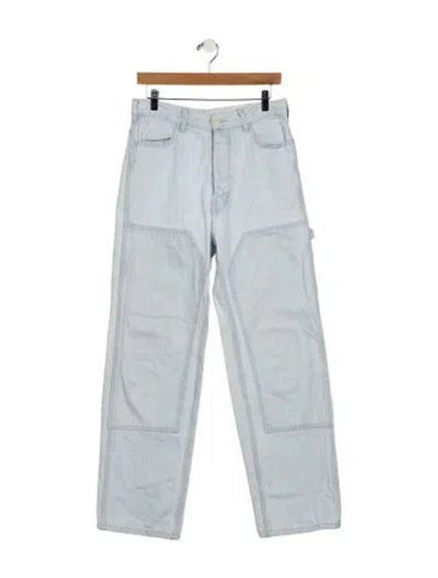 Pre-owned Jesse Kamm High-rise Straight Leg Jeans In Blue