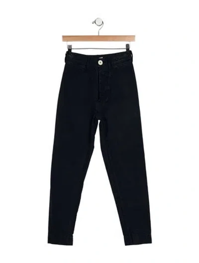 Pre-owned Jesse Kamm High-rise Straight Leg Jeans In Blue