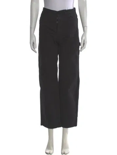 Pre-owned Jesse Kamm High-rise Straight Leg Jeans In Gray