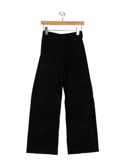 Pre-owned Jesse Kamm High-rise Wide Leg Jeans In Black