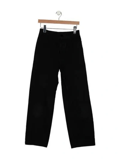 Pre-owned Jesse Kamm High-rise Wide Leg Jeans In Black