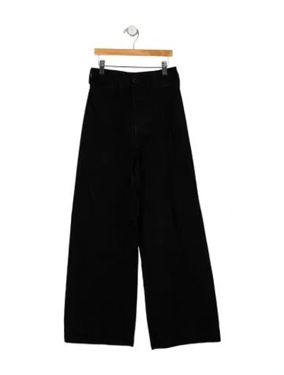 Pre-owned Jesse Kamm High-rise Wide Leg Jeans In Black