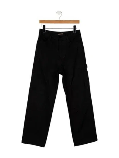 Pre-owned Jesse Kamm High-rise Wide Leg Jeans In Black
