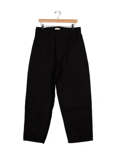 Pre-owned Jesse Kamm High-rise Wide Leg Jeans In Black