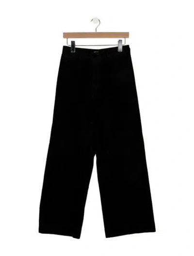 Pre-owned Jesse Kamm High-rise Wide Leg Jeans In Black