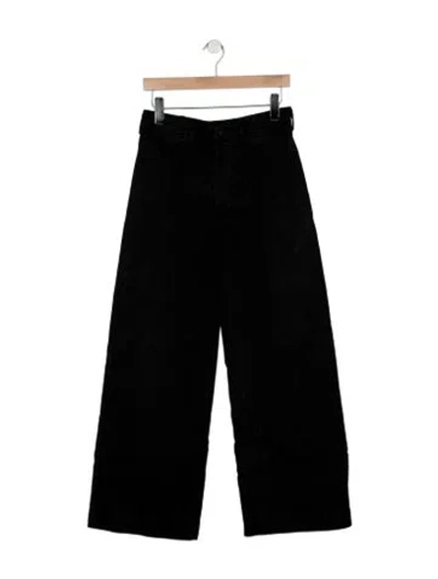 Pre-owned Jesse Kamm High-rise Wide Leg Jeans In Black