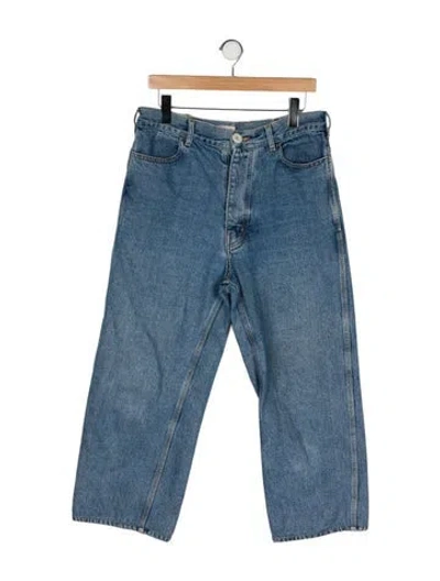 Pre-owned Jesse Kamm High-rise Wide Leg Jeans In Blue