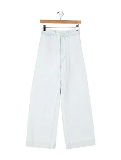 Pre-owned Jesse Kamm High-rise Wide Leg Jeans In Blue