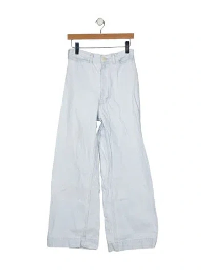 Pre-owned Jesse Kamm High-rise Wide Leg Jeans In Blue