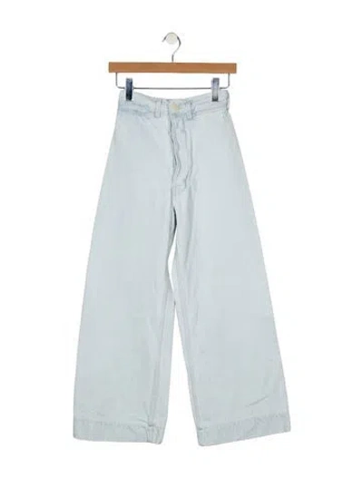 Pre-owned Jesse Kamm High-rise Wide Leg Jeans In Blue