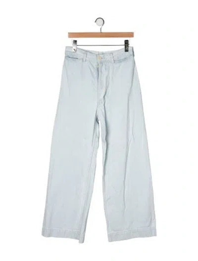 Pre-owned Jesse Kamm High-rise Wide Leg Jeans In Blue
