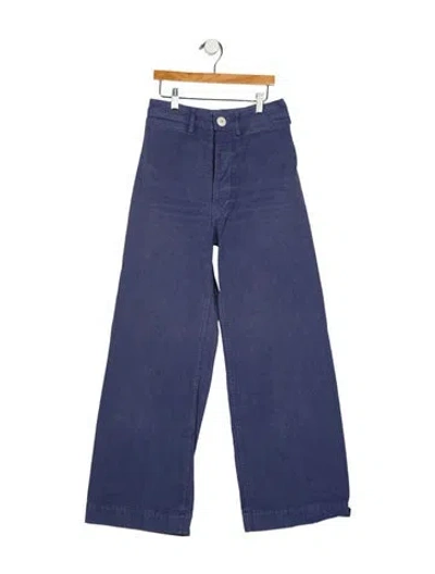 Pre-owned Jesse Kamm High-rise Wide Leg Jeans In Blue