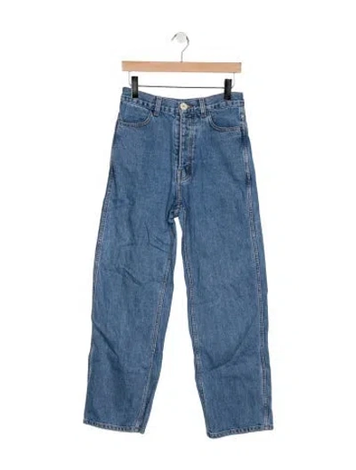 Pre-owned Jesse Kamm High-rise Wide Leg Jeans In Blue